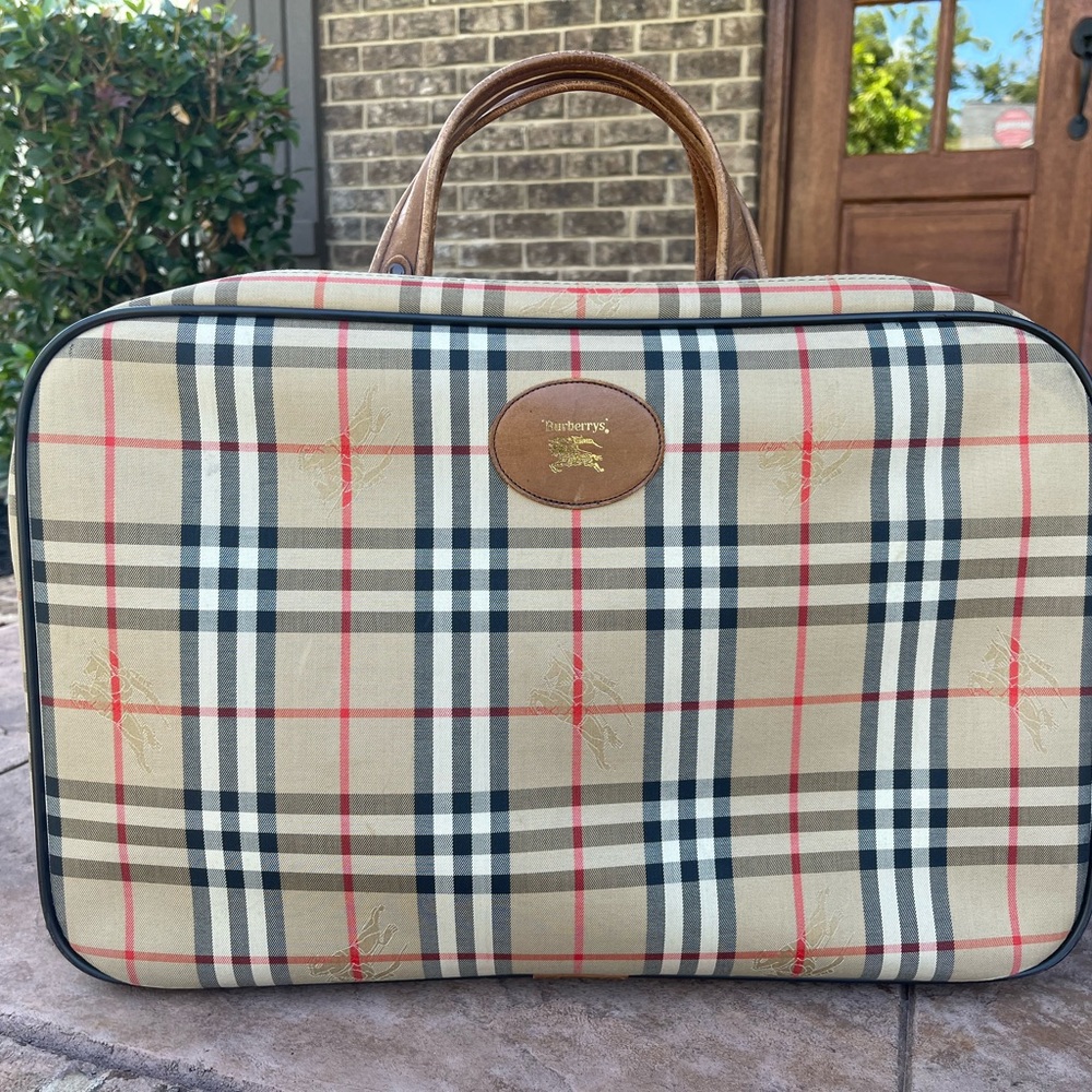 Authentic Vintage Burberry Boston Bag